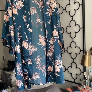 Floral Kimono Robe Boho Style